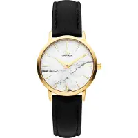Danish design IV51Q1217 Damen-Armbanduhr, Edelstahl-Gehäuse, Leder-Armband