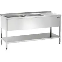 Bartscher Spüle 700, B 1600, 2 Becken RE 306600 , 1 Stück