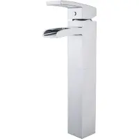 Wiesbaden Wasserfall Wasserhahn Rombo XL mit Bedienhebel von in Chrom