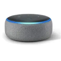 Amazon Echo Dot, Alexa, Rund, Grau, Android, iOS, Einschalten, Music, Spotify, Verkabelt & Kabellos