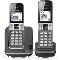 Panasonic KX-TGD312, DECT-Telefon, Kabelloses Mobilteil, Freisprecheinrichtung, 120 Eintragungen, Anrufer-Identifikation, Grau