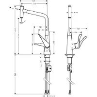 Hansgrohe Metris Select, Waschbecken, Chrom