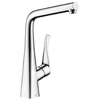 Hansgrohe Metris Spültischmischer Schwenkauslauf Edelstahl-Optik