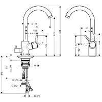 Hansgrohe Talis S² Variarc Einhebel-Küchenmischer 270, Geräteabsperrventil, 1-jet, chrom, 14875000