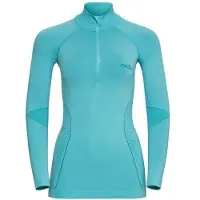 Odlo Skipullover Turtleneck 1/2 Zip Evolution Blue Radiance Bluebird Damen-XS