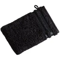 Vossen Waschlappen Cult de Luxe Schwarz (6er Set)