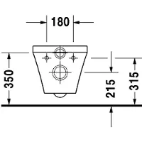 Duravit Wand-WC DURASTYLE ti 370x540mm HG we