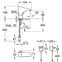 GROHE 36015001, Waschbecken