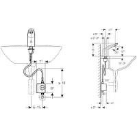 Geberit 116335211 Typ 185 Waschtischarmatur, Generator