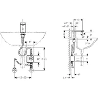 Geberit 116366211 Typ 186 Waschtischarmatur, Generator