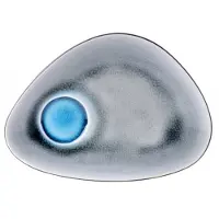 Gastro Teller Medium Spiegel Grey Blue Ovaal 22 x 16 cm (4-teilig)