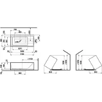 Laufen H2243320006161 freistehende BW K-LED-Bel.