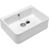 Villeroy & Boch V&B Spülbecken O.novo 595x200x500mm mit Überlauf, weiß