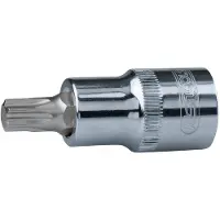 Ks Tools Werkzeuge-Maschinen GmbH 1/2 CHROMEplus Bit-Stecknuss Torx, T25, auf Hänger