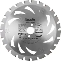 Kwb Kreissägeblatt, Hm 165X20 Akku Top
