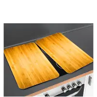 Wenko 2er-Set Herdabdeckplatten 'Holz-Optik' Wenko Braun