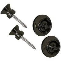 Dunlop SLS1503 Straplok Gurtschlösser Traditionell schwarz Oxid