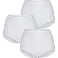 Sloggi Maxislip "24/7 Cotton" höher geschnittene Passform, elastisch, Spitze, blickdicht, weich