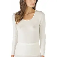Mey Shirt langarm Serie Wool&Silk Weiss | Größe 48