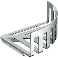 Emco loft Eckwandkorb, verdeckte Befestigung, Eckmaß 180 mm, chrom, 354500133