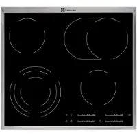Electrolux EHF46547XK, Schwarz, Integriert, Keramik, Glaskeramik, 4 Zone(n), 4 Zone(n)