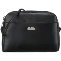 PICARD Leder Umhängetasche Schultertasche Really Hand Bag Black schwarz