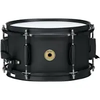 Tama 10" x 55" Metallwerke Black auf Black Stahl Snare Drum