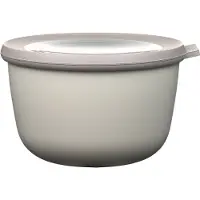 Mepal Multischüssel Cirqula - Mikrowellengeschirr - Multikom rund 1000 ml - Nordic white - Meal prep box - Frischhaltedosen mit Deckel