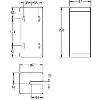Franke AR WC-Bürstenhalter, RODAN, Edelstahl, 107x230x97 mm, Aufputz