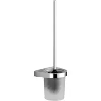 Dornbracht Ensemble brosse de toilette, modèle mural, verre en cristal, 83900970-00, 83900970-00