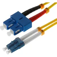 Helos LWL Patchkabel OS2 Duplex 3,0mm LC-SC 9/125µm gelb 3m LSZH