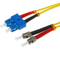 Helos LWL Patchkabel OS2 Duplex 3,0mm SC-ST 9/125µm gelb 7,5m LSZH
