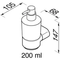 Geesa Seifenspender Wynk Chrom 200 ml