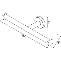 Geesa Toilettenpapierhalter Nemox Chrom Doppelt