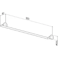 Dornbracht Tara Badetuchhalter, 83080892