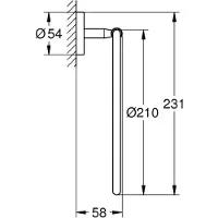 GROHE Handtuchring BauCosmopolitan chrom 40460001