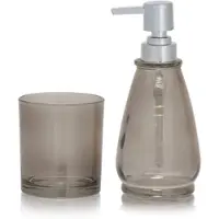 Sealskin Seifenspender "Vetro" in Grau/ Braun - 375 ml - onesize