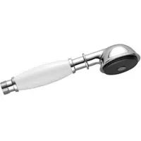 Dornbracht Madison Metall-Handbrause mit Porzellangriff (weiß) platin matt mit Rüc, 28002970-06