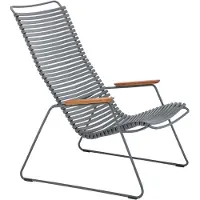 Houe CLICK Relaxsessel Lounge Chair Bambusarmlehnen Stahlgestell
