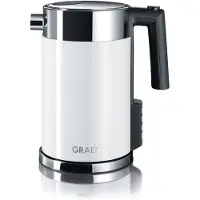 Graef Wasserkocher, 1,5l, Kindersicherung, Temperatur Einstellen, Weiß