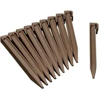 Nature Garten-Bodenanker 10 Stk. Taupe