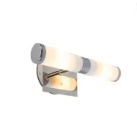 QAZQA Moderne Chrom Wandleuchte 2-flammig IP44 - Bath