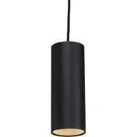 QAZQA - Design Design-Pendelleuchte I Pendellampe I Hängelampe I Pendellampe I Pendelleuchte I Lampe I Leuchte schwarz GU10 50mm - Tubo I Wohnzimmer I Schlafzimmer - Aluminium Zylinder - LED geeignet