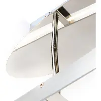 TRIO LED Decken Leuchte aus gebürstetem Aluminium PARABOL