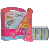 Wilkinson Sword Rasiermesser - Quattro für Frauen - 3 Klingen+Halterung