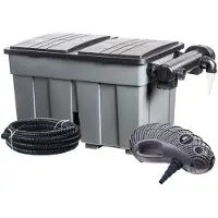 HEISSNER Durchlauffilter-Set FPU 24000 mit UVC-Klärer Teiche bis 24.000 l GLO687550600