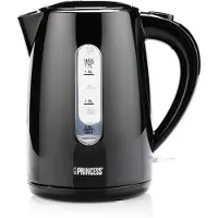 Princess 236017 Wasserkocher, 1,7 l, 2200 W, Schwarz, Wasserstandsanzeige, Drahtlos