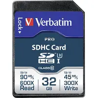 Verbatim Pro, 32 GB, SDHC, Klasse 10, UHS, 90 MB/s, 45 MB/s