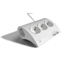 Ewent Ew3935 5 Port Desktop Power Socket With 2 Usb Mehrfachsteckdose