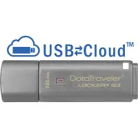 Kingston DataTraveler Locker+ G3 16GB, 16 GB, USB Typ-A, 3.2 Gen 1 (3.1 Gen 1), 135 MB/s, Kappe, Silber